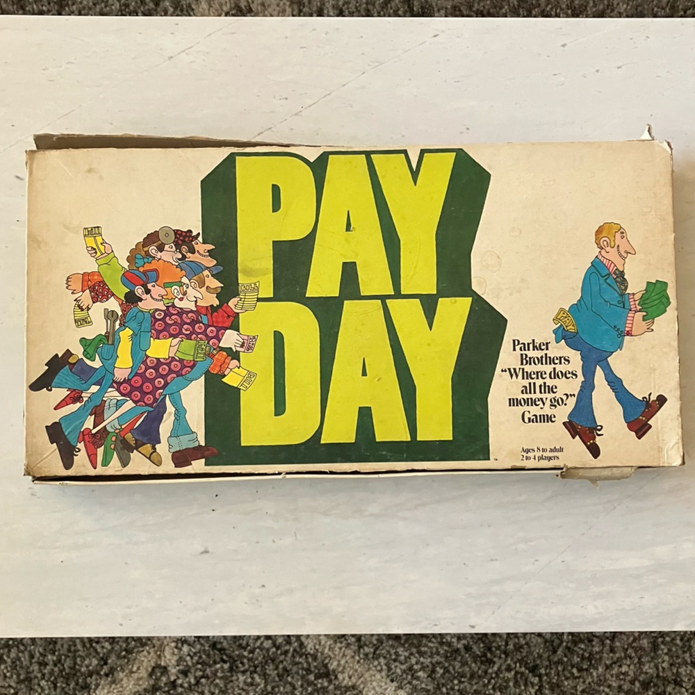 Vintage Pay Day Board Game Parker Brothers 1975 See Photos